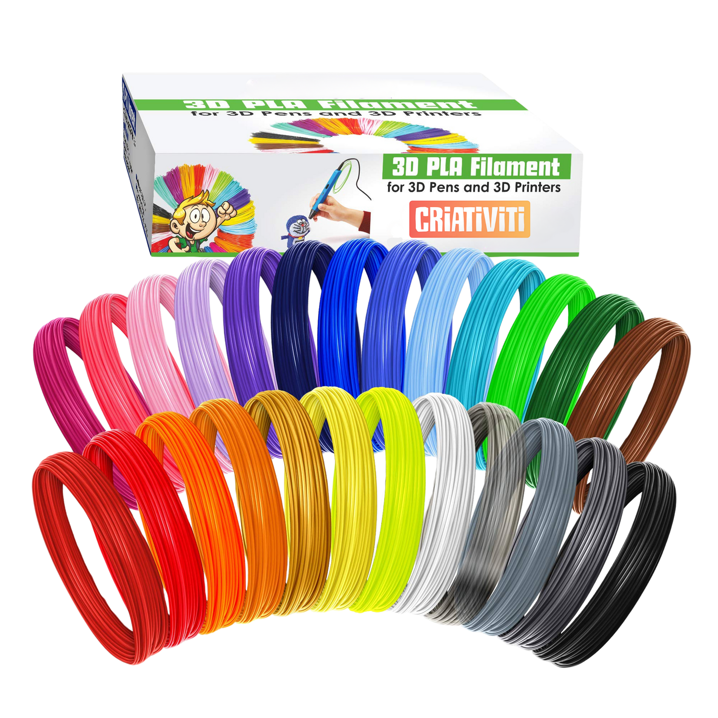 PLA Filamenten voor WonderPen™ Junior en Architect - 1,75mm